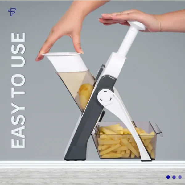High Quality 5 In 1 Mandoline Vegetable Slicer Food Chopper, Vegetable Cutter, Quick Fruit Dicer High Quality (random Color)