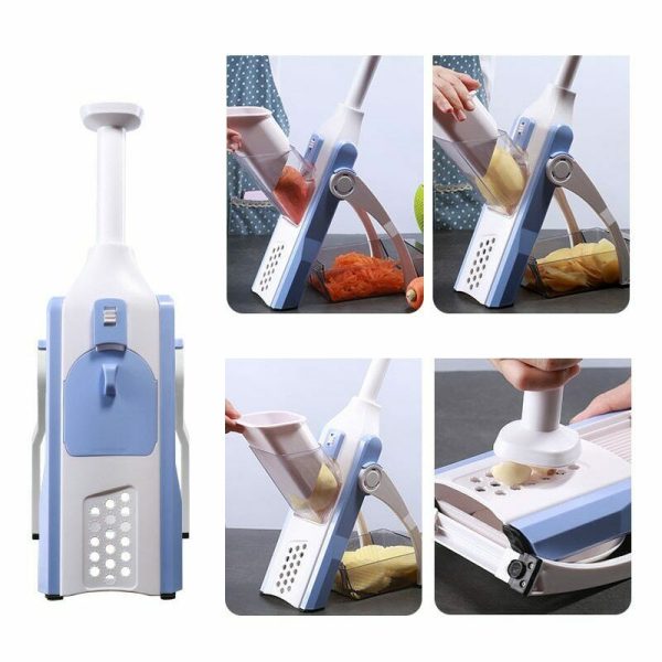 High Quality 5 In 1 Mandoline Vegetable Slicer Food Chopper, Vegetable Cutter, Quick Fruit Dicer High Quality (random Color)