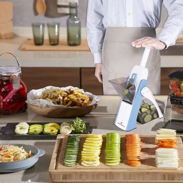 High Quality 5 In 1 Mandoline Vegetable Slicer Food Chopper, Vegetable Cutter, Quick Fruit Dicer High Quality (random Color)