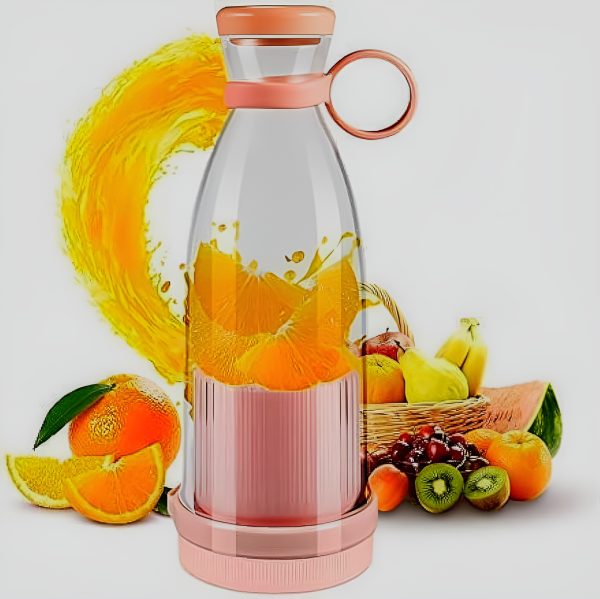 Mini Portable Blender Electric Fruit Juicer Mixers 380 Ml Rechargeable (random Color)