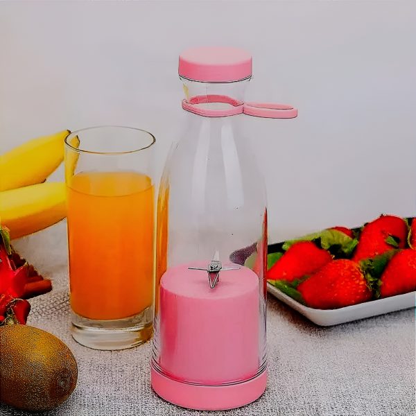 Mini Portable Blender Electric Fruit Juicer Mixers 380 Ml Rechargeable (random Color)
