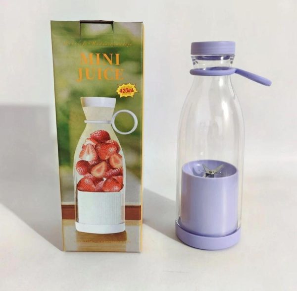 Mini Portable Blender Electric Fruit Juicer Mixers 380 Ml Rechargeable (random Color)